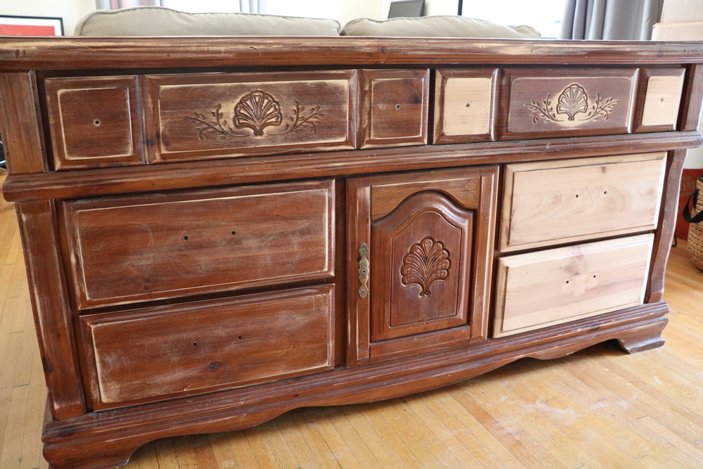 Wooden Dresser Refresh Diy Darling, How To Repaint An Old Wood Dresser