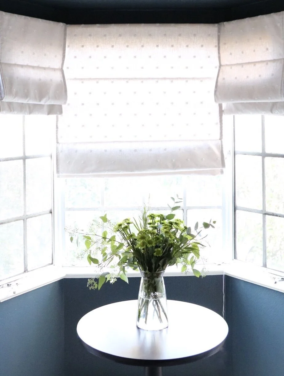 DIY Roman Shades for a Bay Window — DIY DARLING