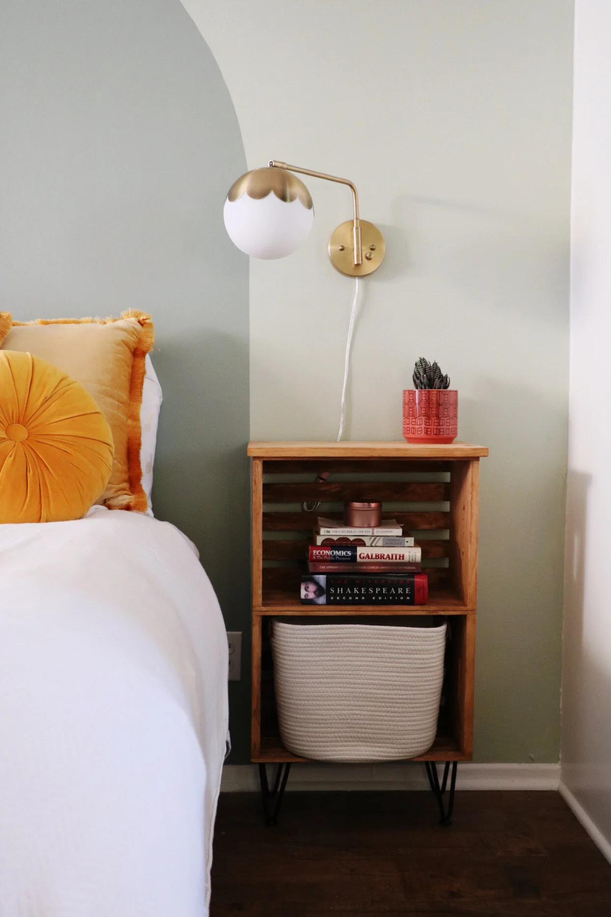 Crate Nightstand DIY DARLING