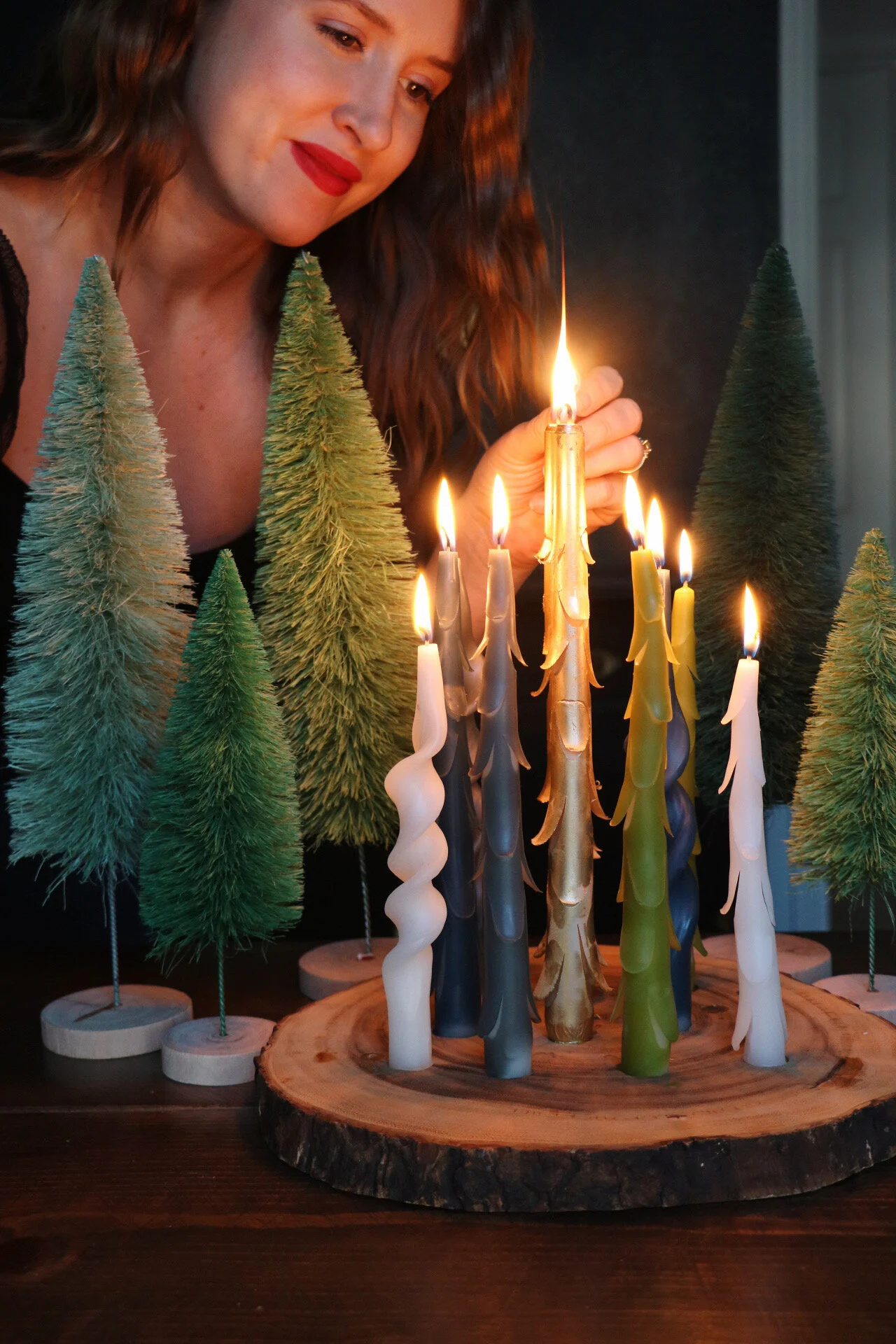 Christmas Candle Forest