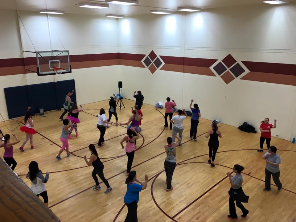 people playing in gym