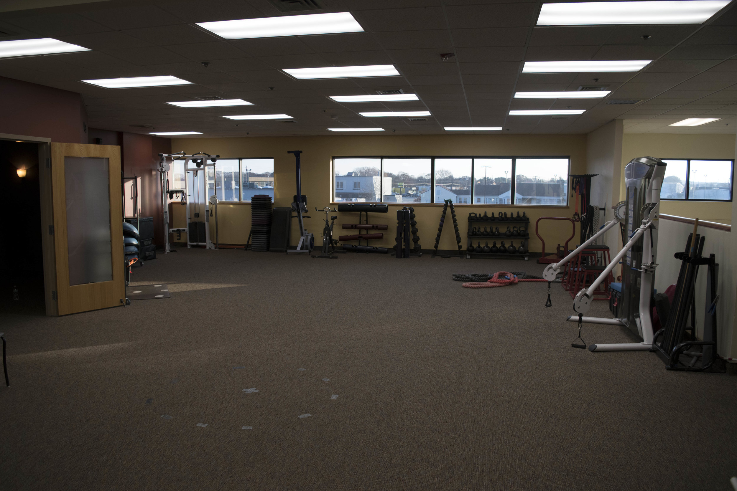 large workout space