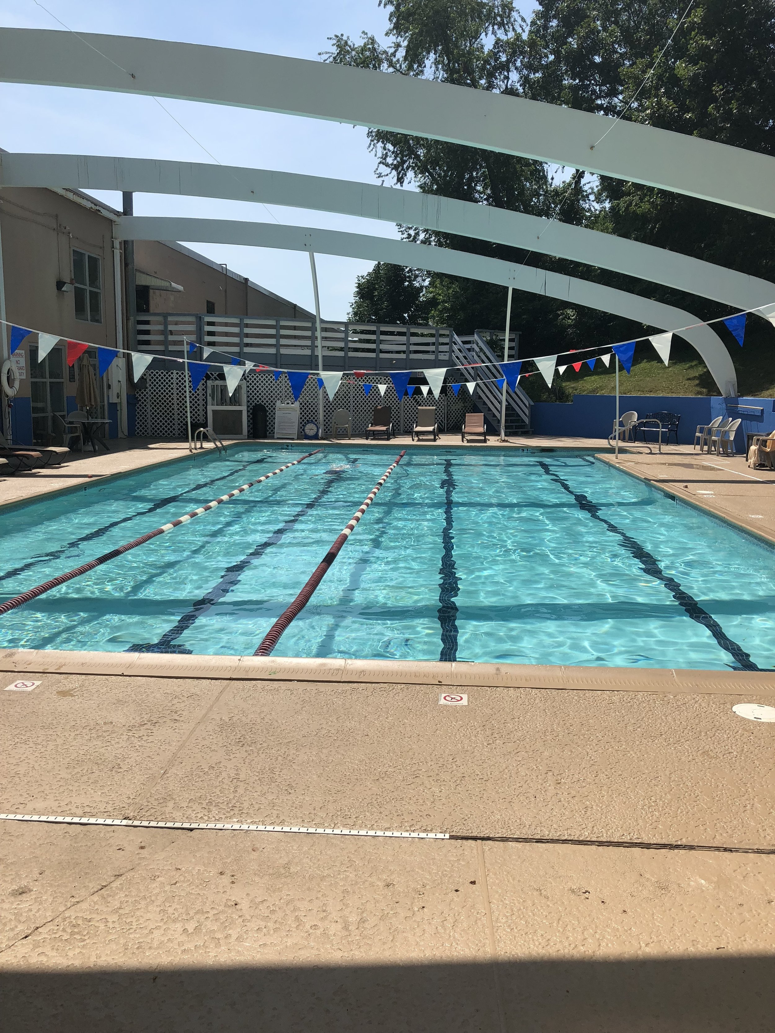 pool on sunny day