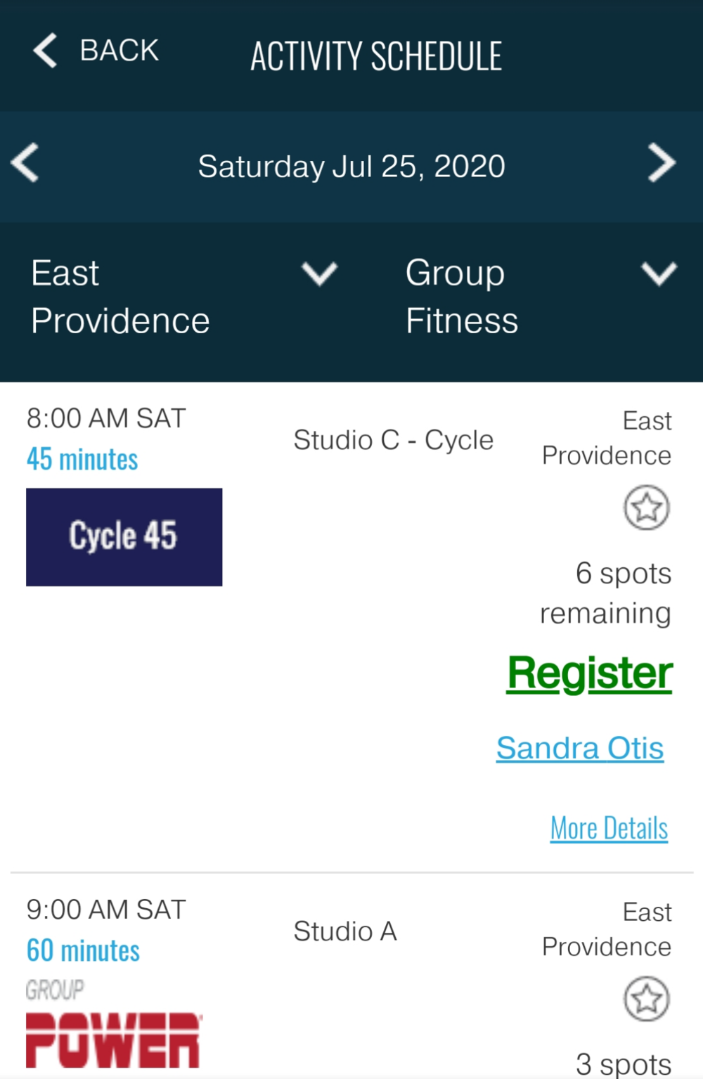 Reservations Ct Ri Ma Nc Ny Group Fitness Classes Healthtrax