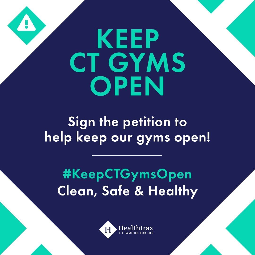 Help keep our gyms open! The governor has been asked to close Connecticut gyms again, but data shows fitness centers are not contributing to the spread of COVID-19. Visit the link in our bio to sign the petition and help save Connecticut gyms! #KeepC