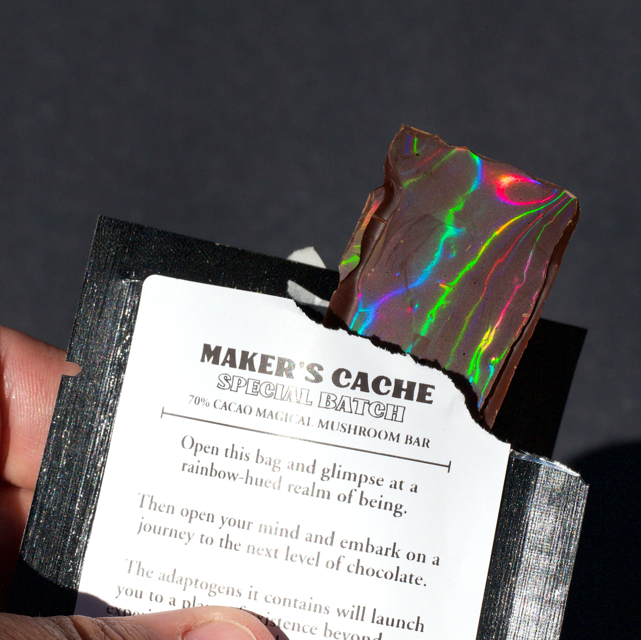 About Our Reflective/Holographic/Psychedelic Chocolate — oodaalolly  chocolate