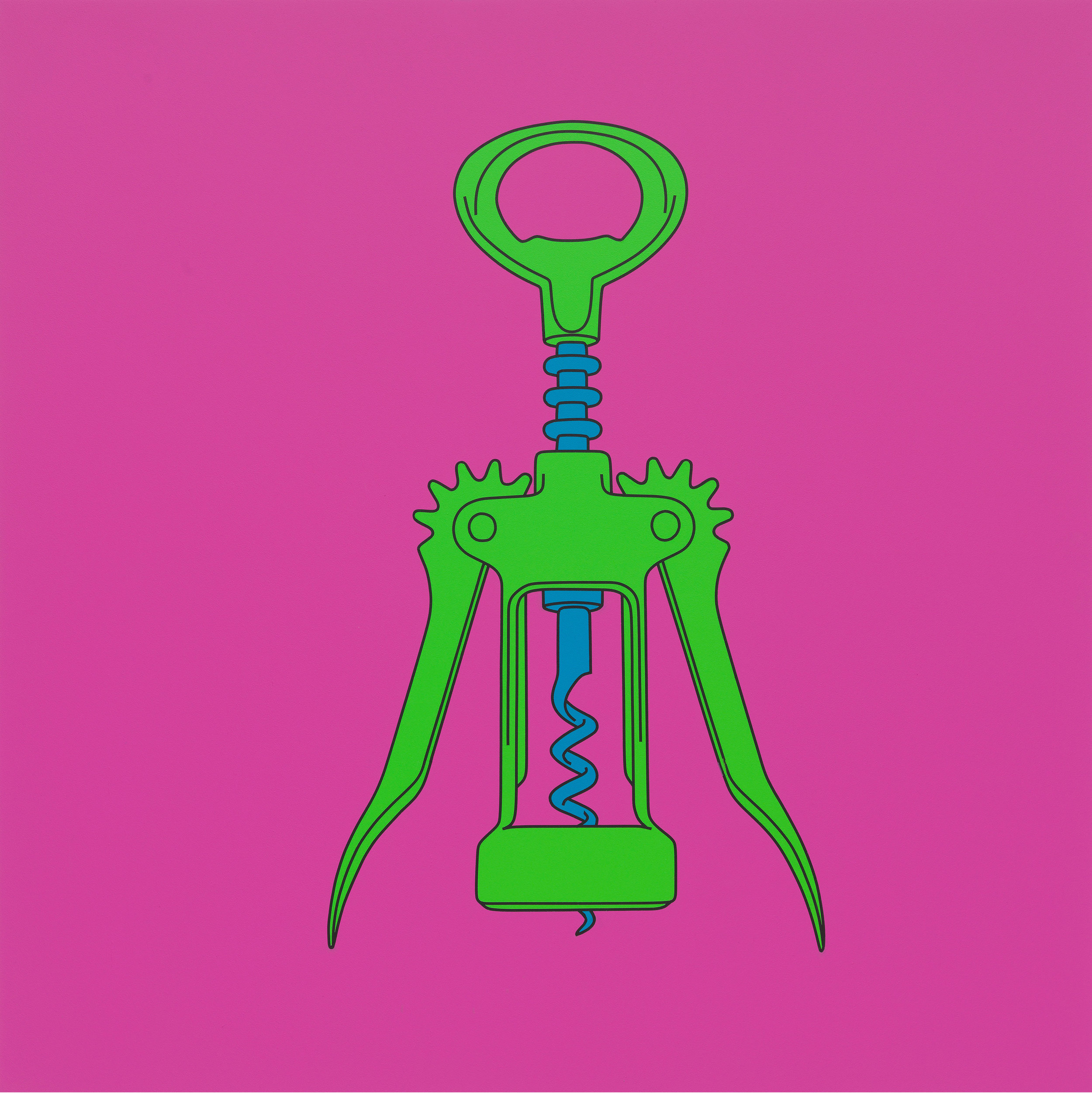 Michael Craig-Martin, Untitled (corkscrew), 2014.jpg