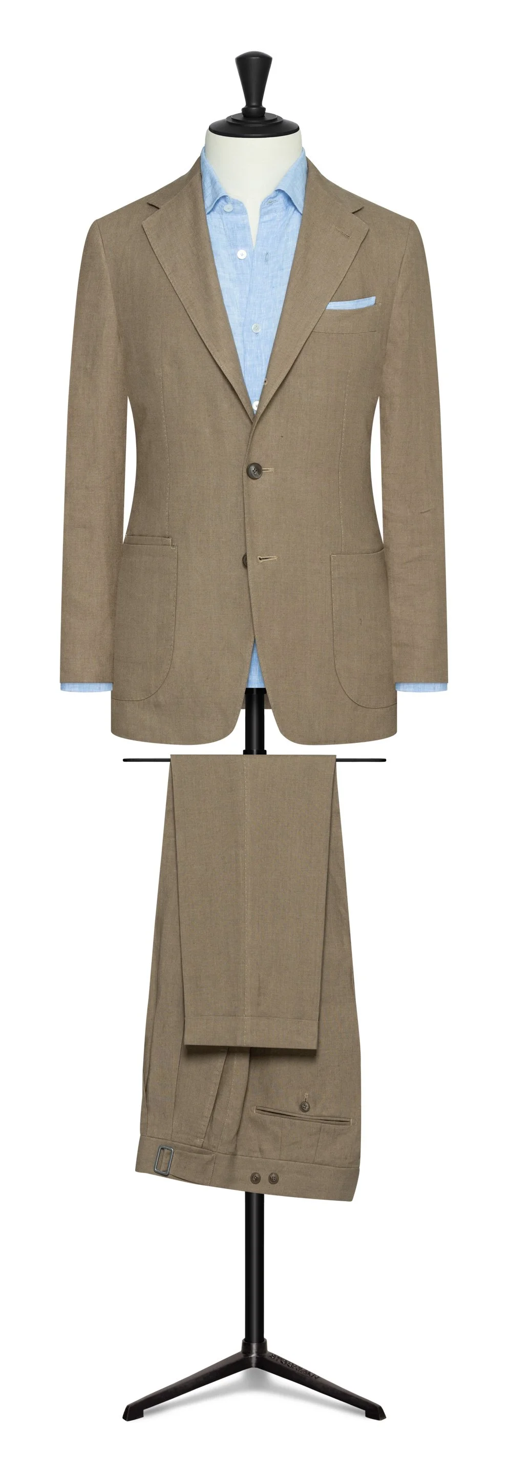 LINS002 Suit - Taupe Linen Plain Weave