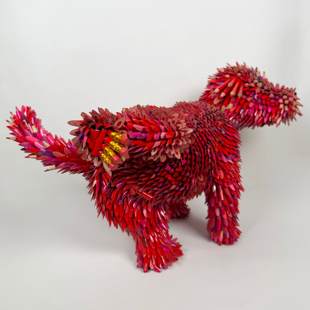Federico Uribe, Red Posing Puppy, 2026_2.png