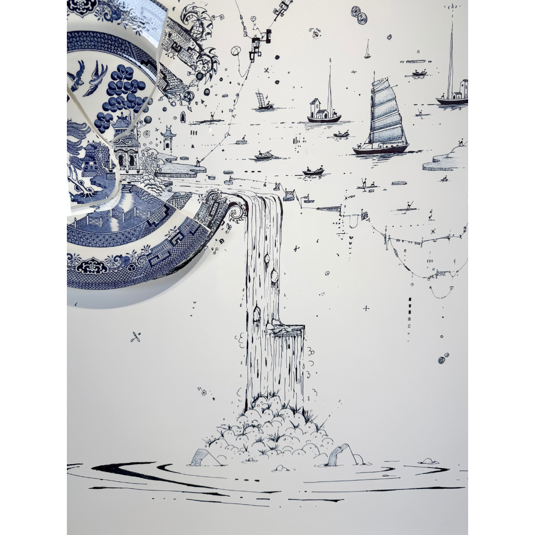 Rob Strati, Fragmented in Blue with Harbor, 2025_5.png
