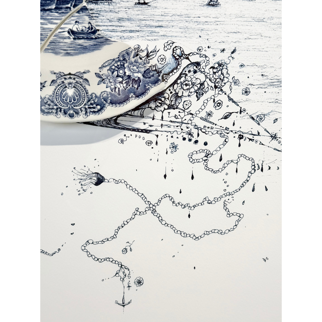 Rob Strati, Fragmented in Blue with Harbor, 2025_4.png