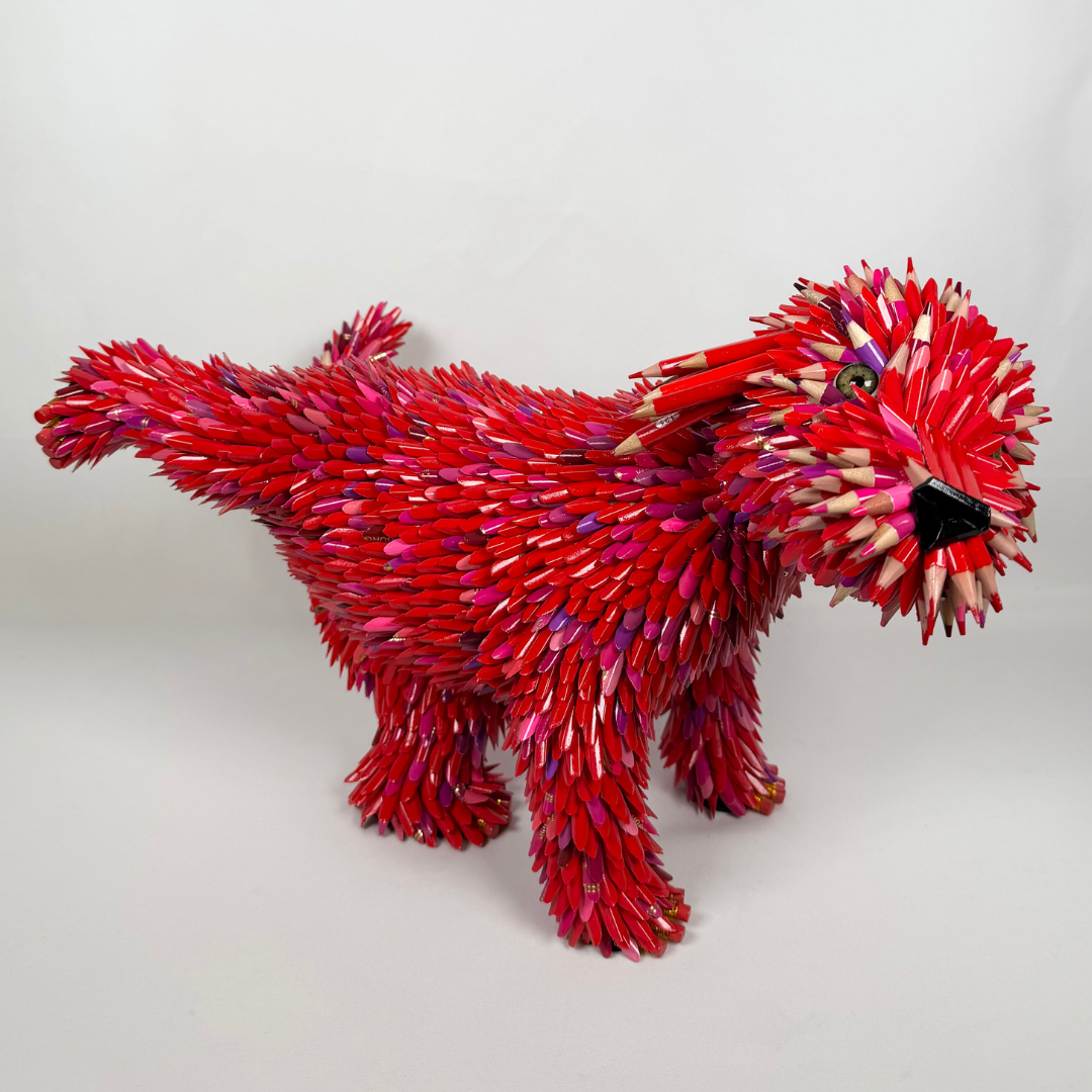 Federico Uribe, Red Posing Puppy, 2026_8.png