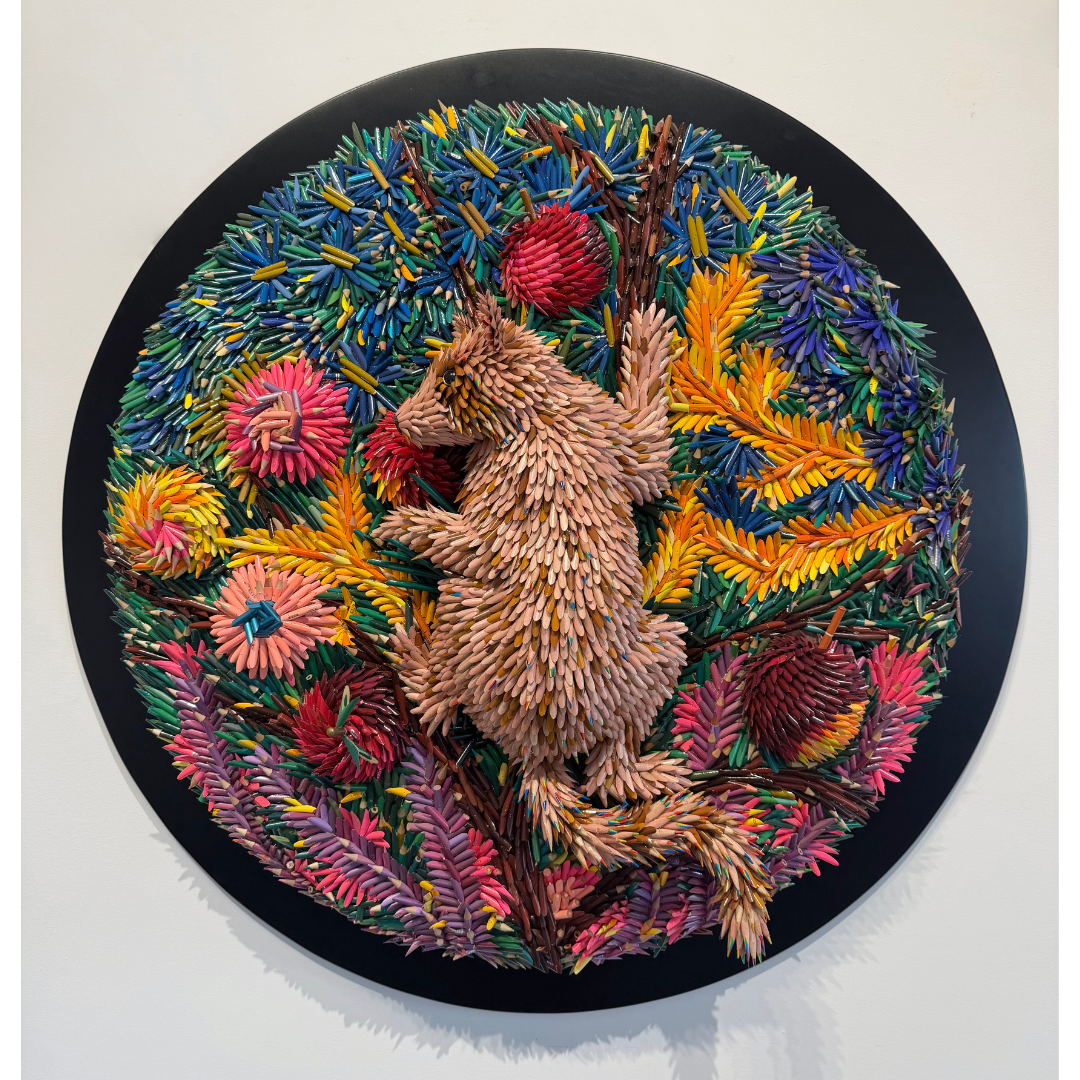 Federico Uribe, Raccoon in Flowers, 2026.png