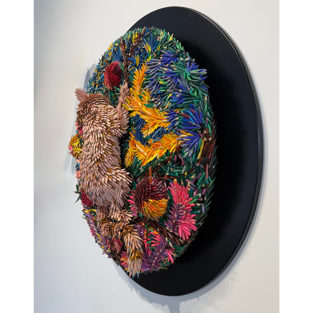 Federico Uribe, Raccoon in Flowers, 2026_4.png