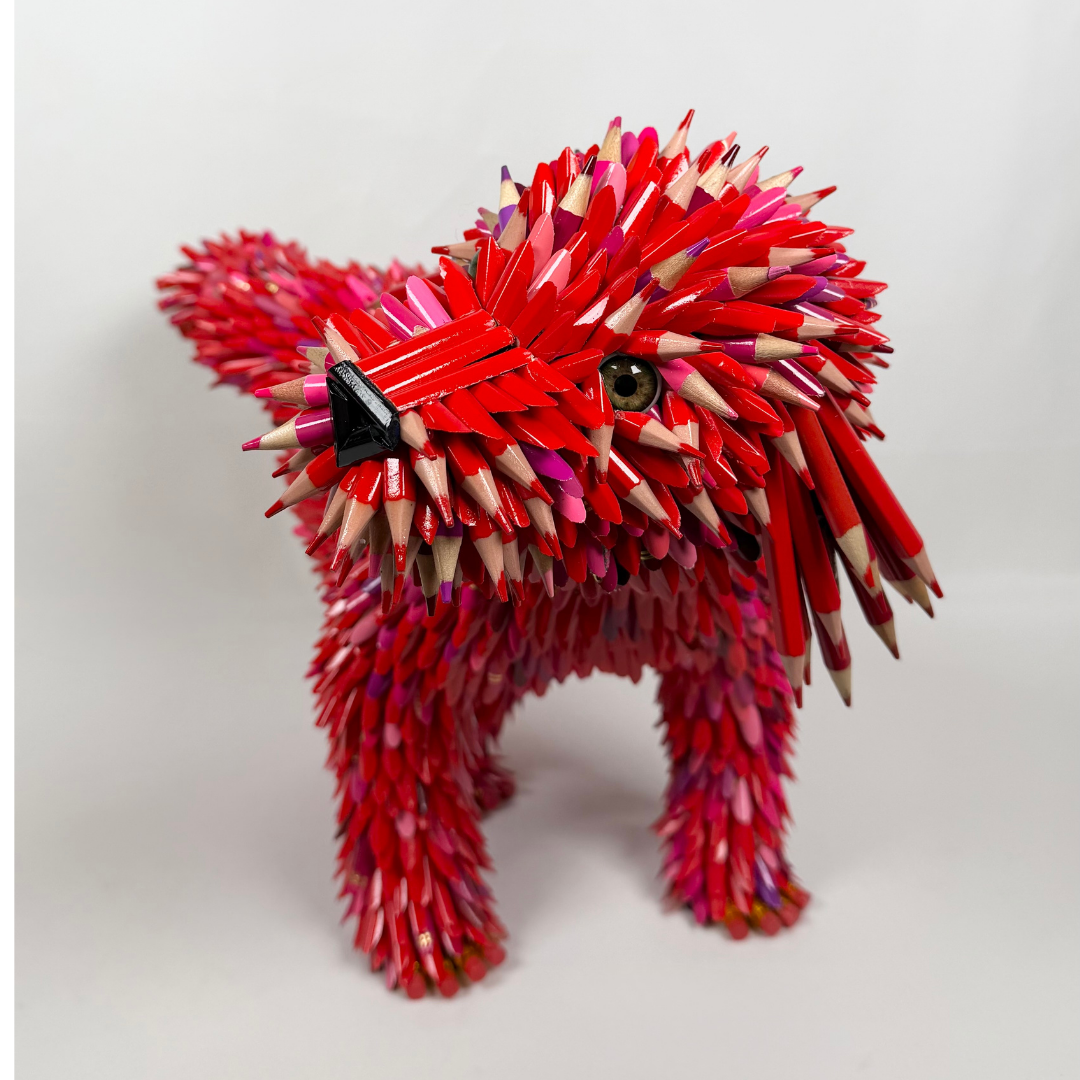Federico Uribe, Red Posing Puppy, 2026_6.png