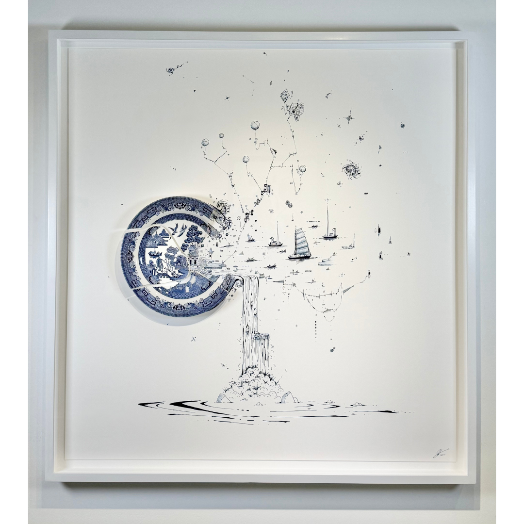 Rob Strati, Fragmented in Blue with Harbor, 2025.png