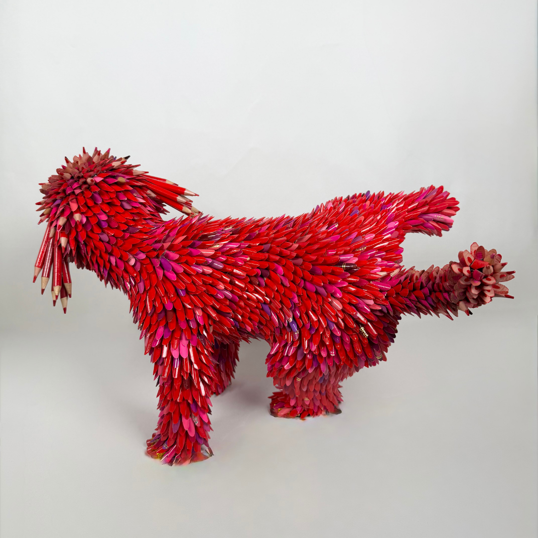 Federico Uribe, Red Posing Puppy, 2026_4.png