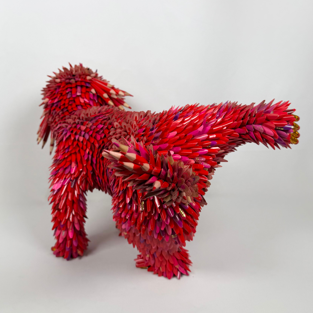 Federico Uribe, Red Posing Puppy, 2026_3.png