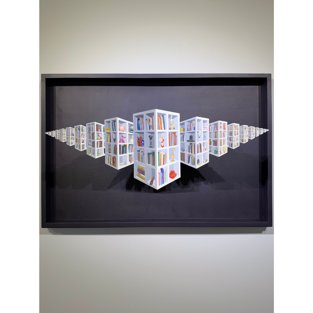 Patrick Hughes, Shelf Contained, 2026_2.png