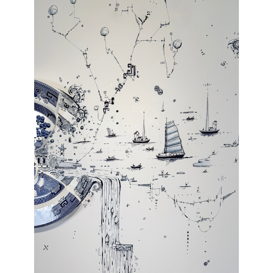 Rob Strati, Fragmented in Blue with Harbor, 2025_6.png