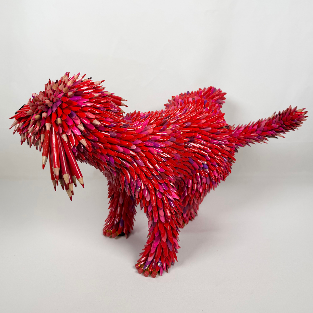 Federico Uribe, Red Posing Puppy, 2026_5.png