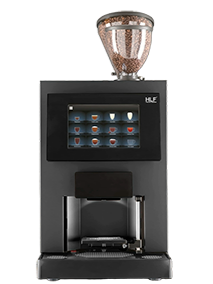 HLF3700 bean-to-cup coffee machine with touchscreen menu.
