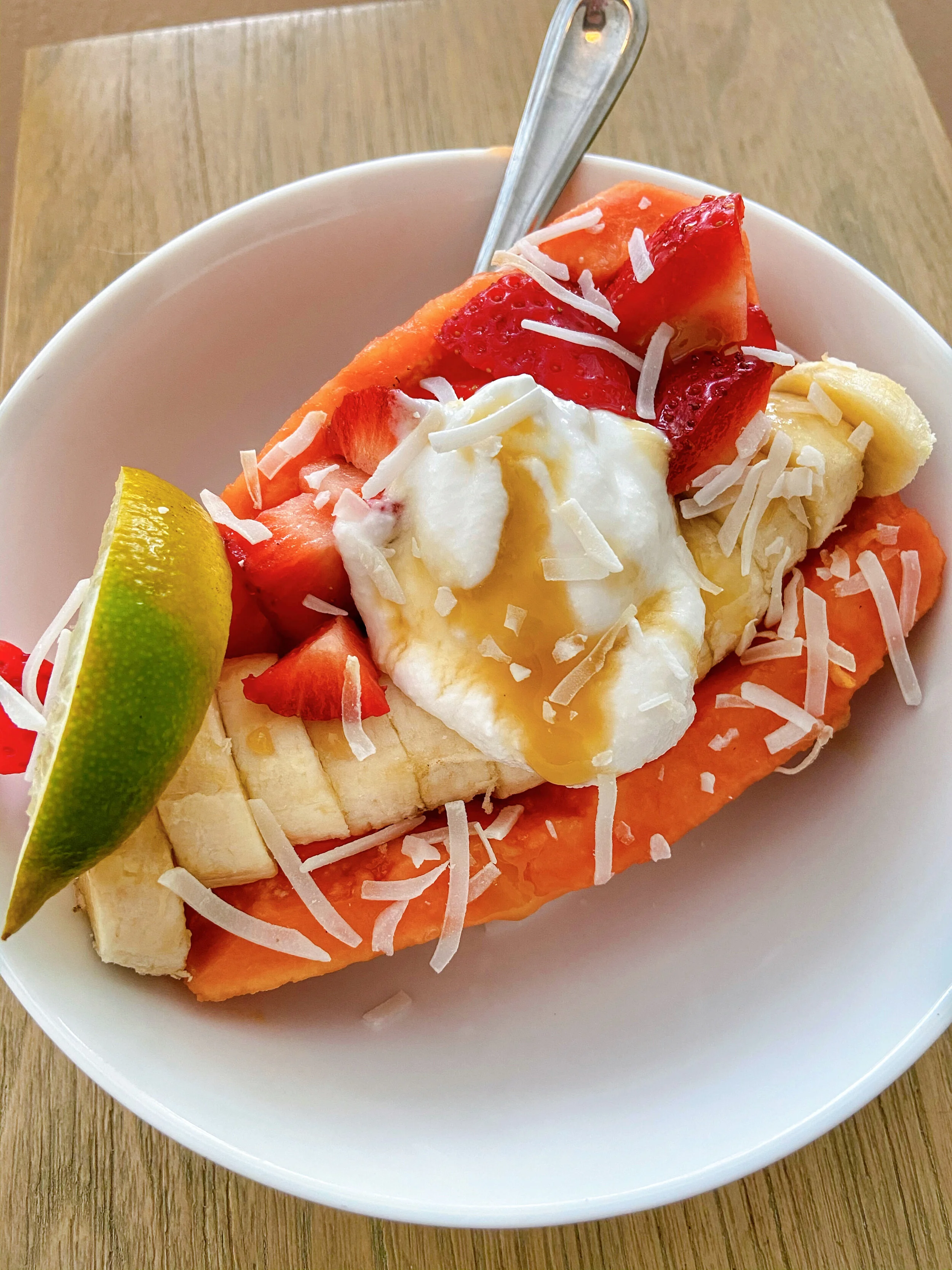 refreshing papaya bowl