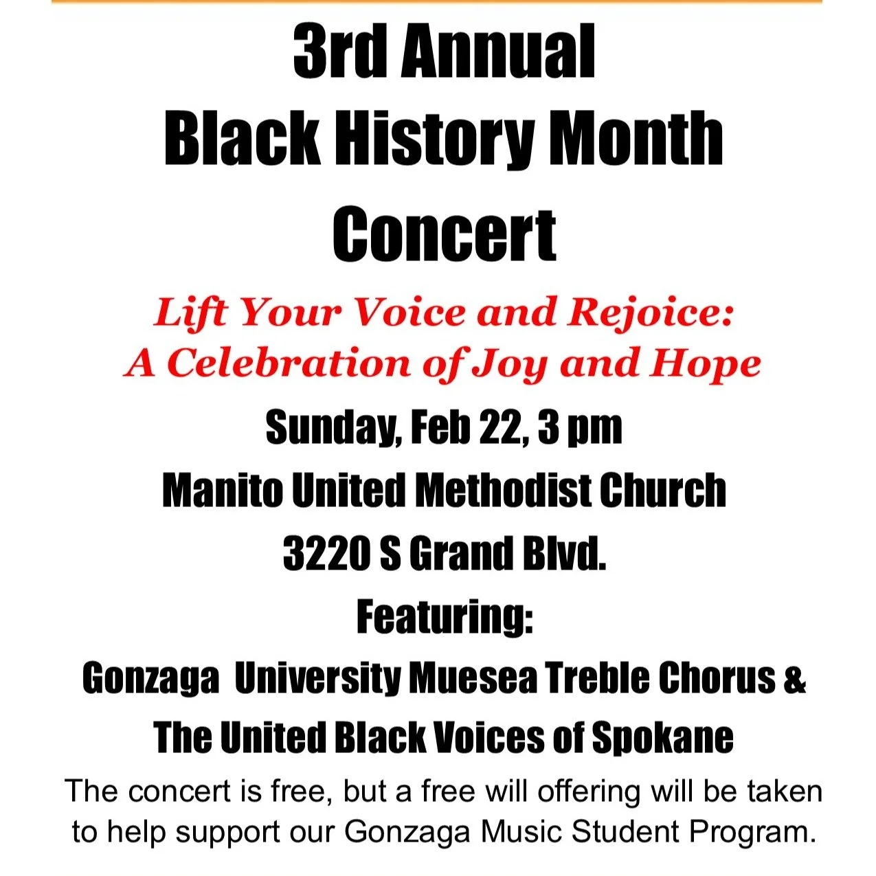 Black History Month Concert