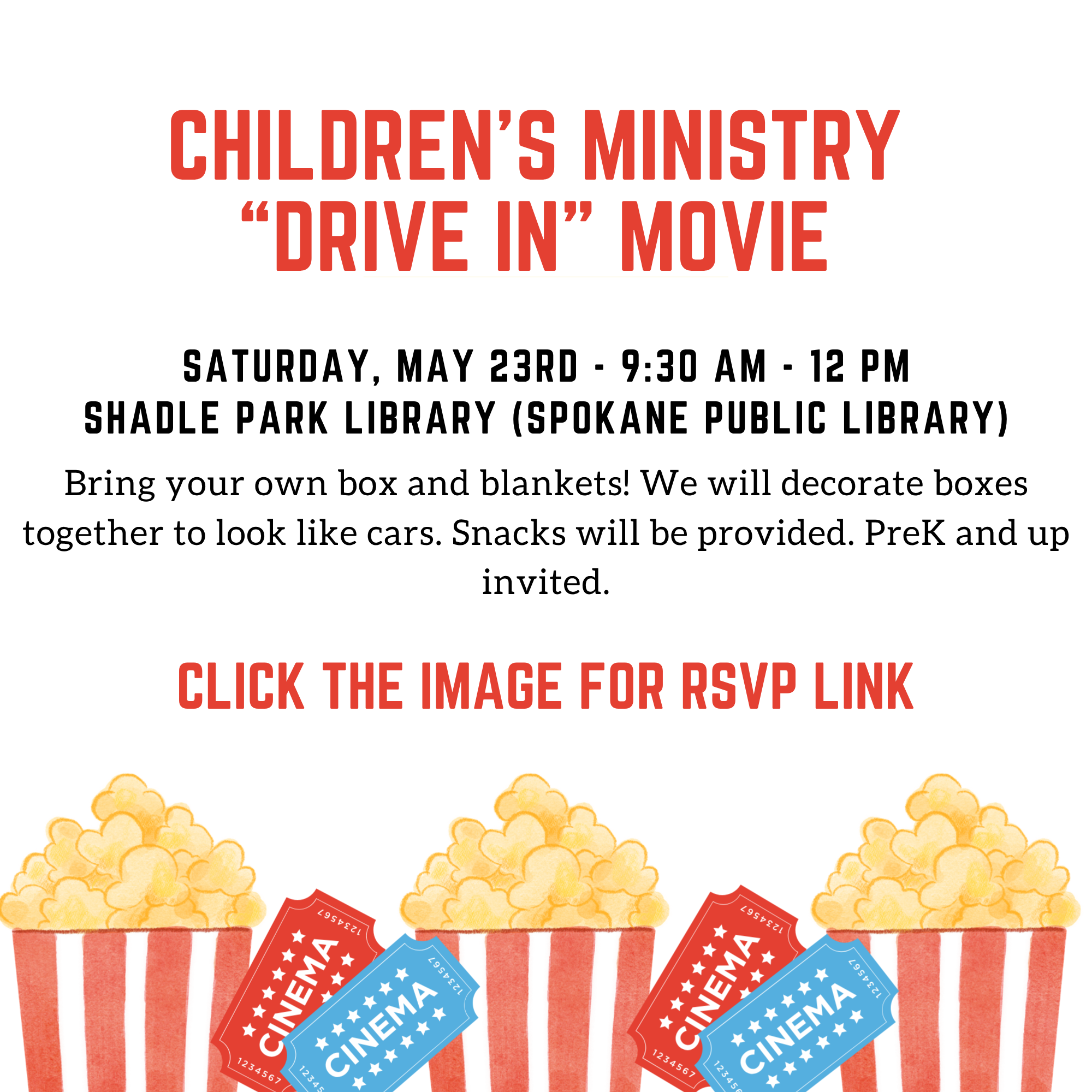 Children's Ministry "Drive In" Movie