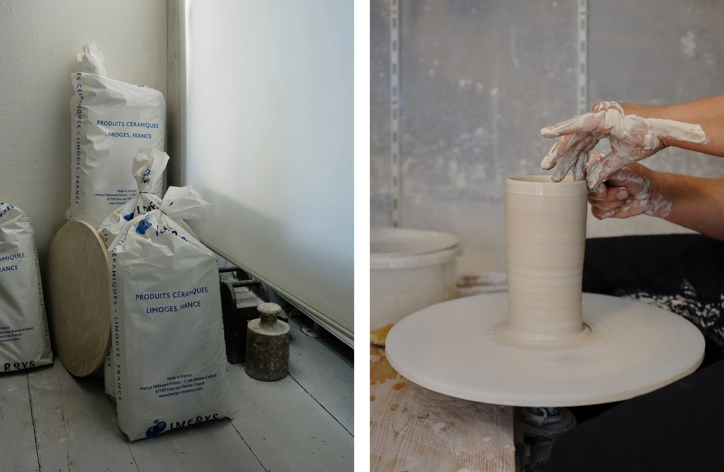 Portrait photography of designer Claudia Schoemig in her studio in Berlin by Christoph Musiol