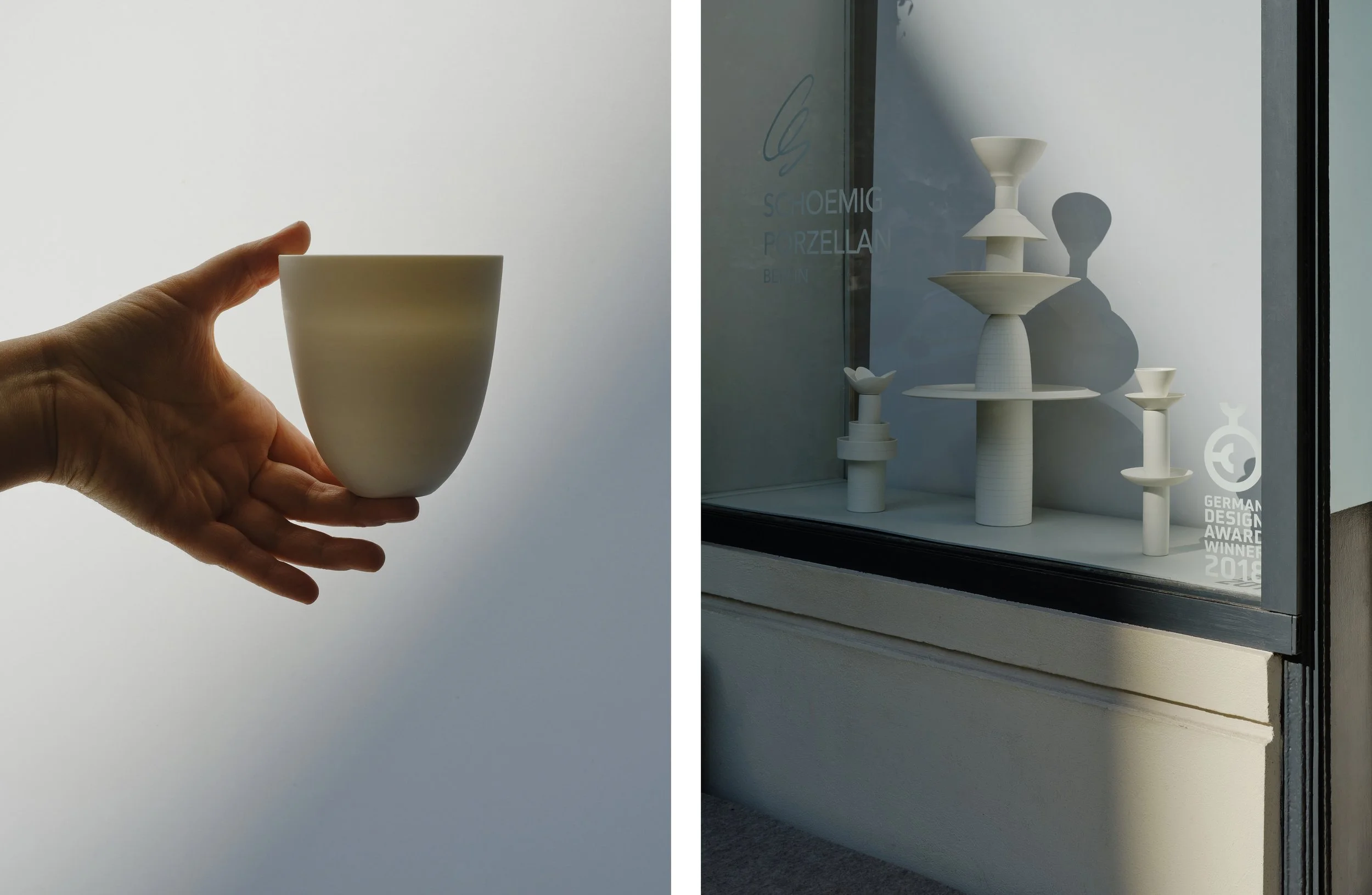 Portrait photography of designer Claudia Schoemig in her studio in Berlin by Christoph Musiol