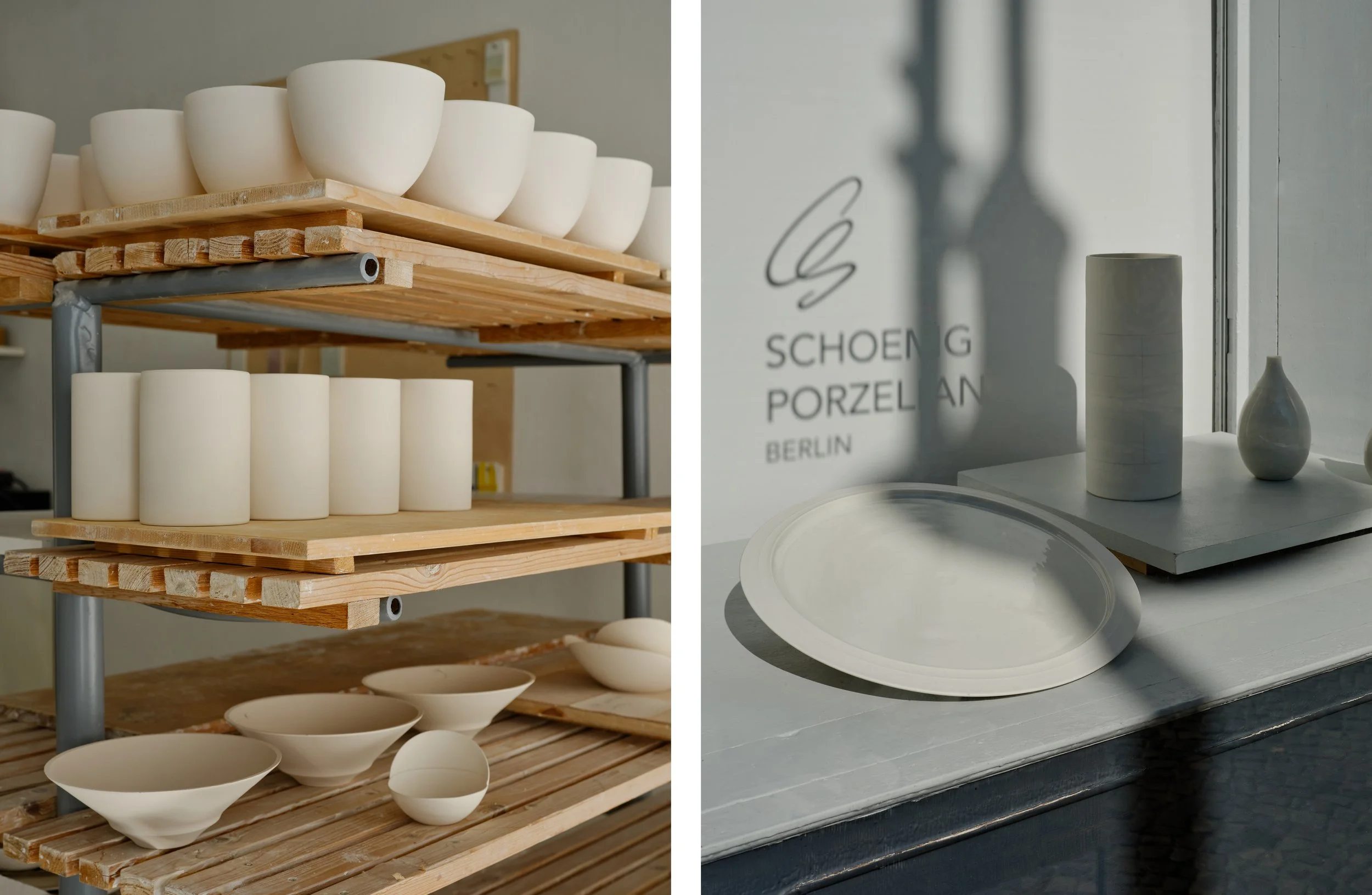 Portrait photography of designer Claudia Schoemig in her studio in Berlin by Christoph Musiol