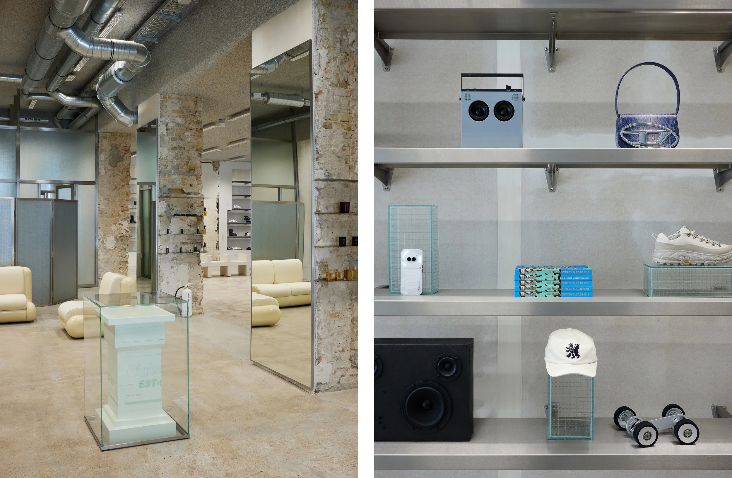 Interior photography of the Highsnobiety Store Berlin by Christoph Musiol