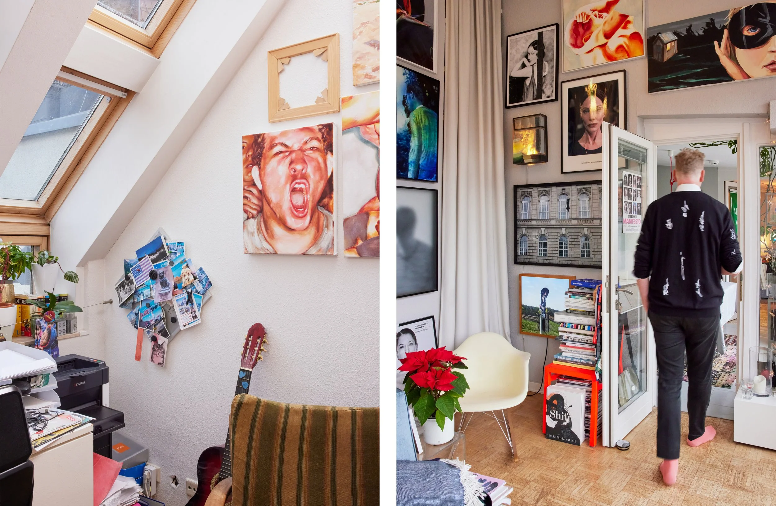 Portrait photography of art collector Gregor C. Blach in his apartment in Berlin by Christoph Musiol