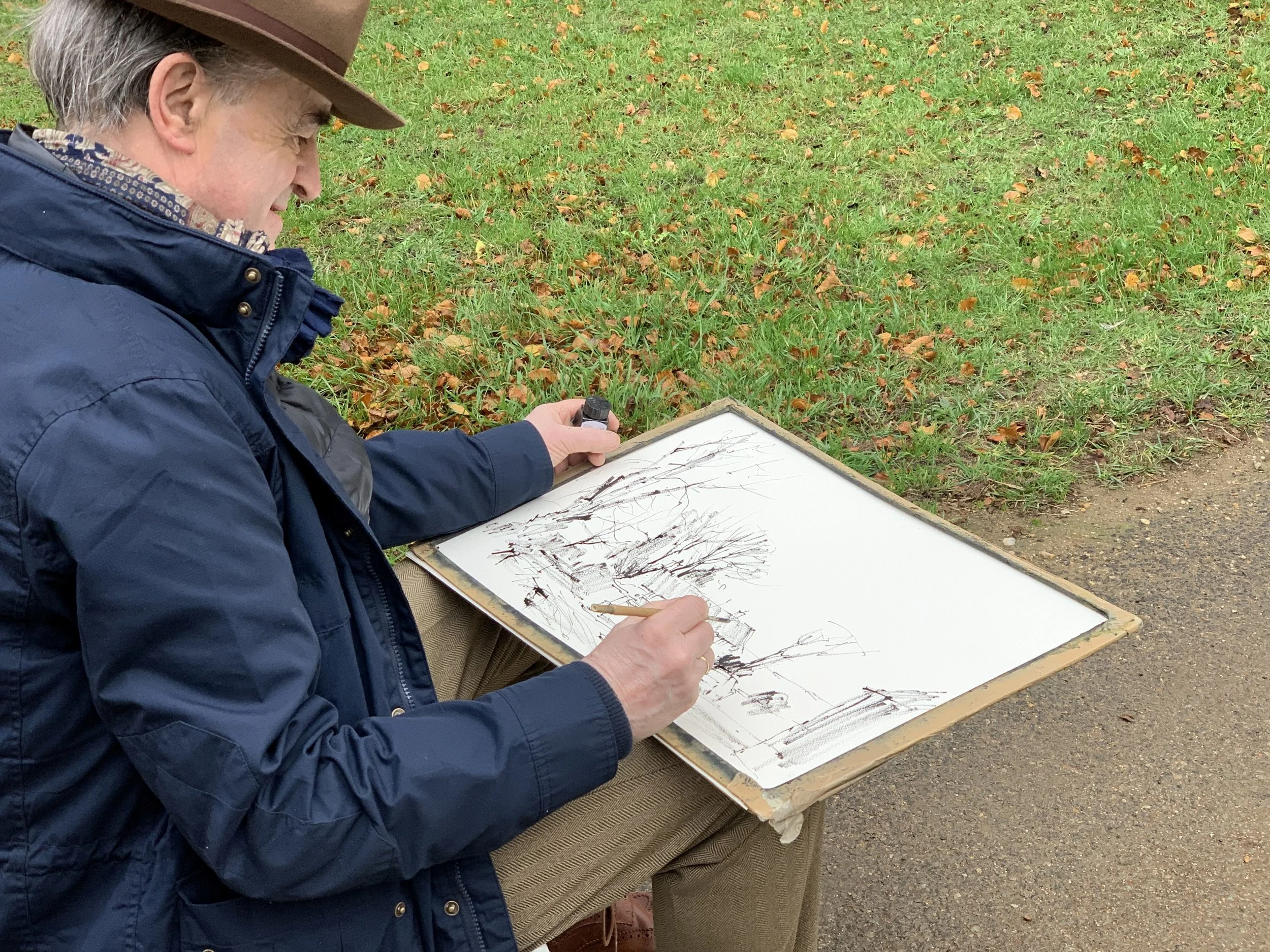 JH sketching S cottage.jpg