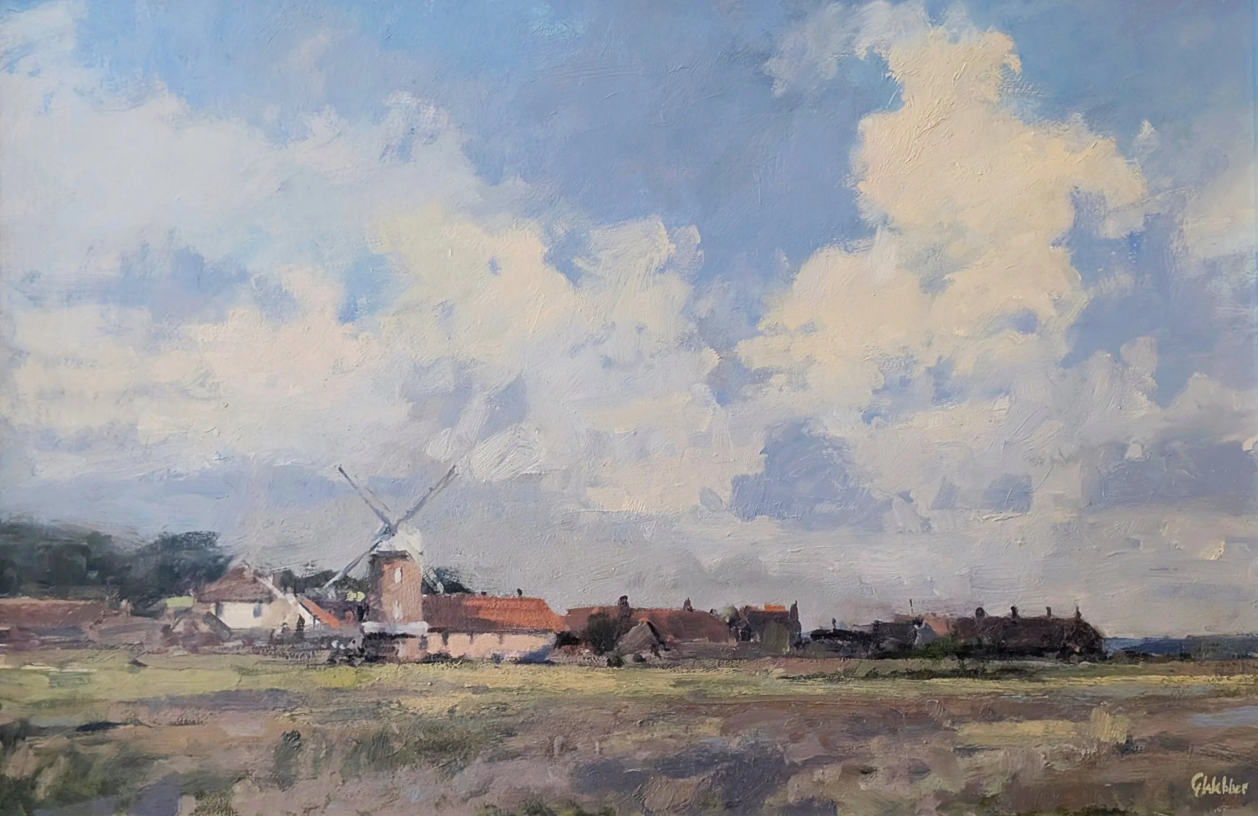 Cley from the marshes by Graham Webber ROI.jpg