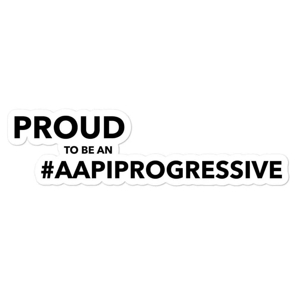 Proud AAPI Progressive Action Sticker