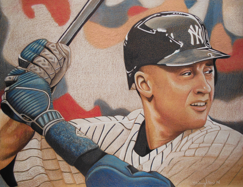 Derek Jeter_ BaseballArt_SportsPaintings