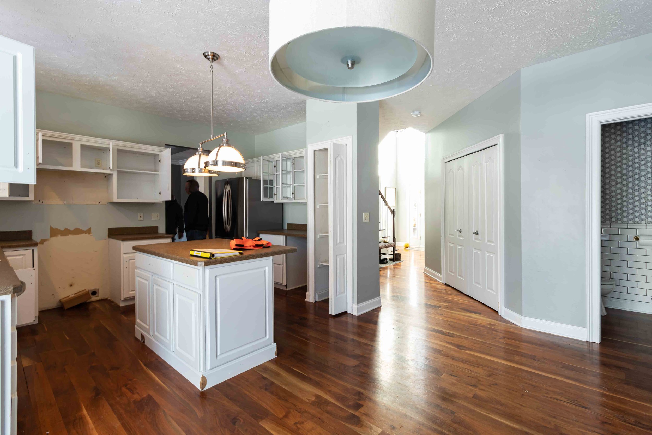 Kitchen remodel before and after