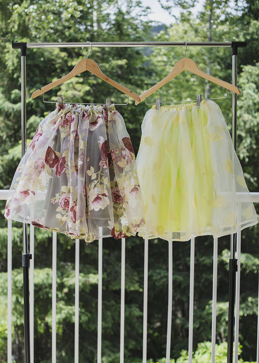 Rose Skirt &amp; Leafy Yellow Skirt - 2-6 yrs