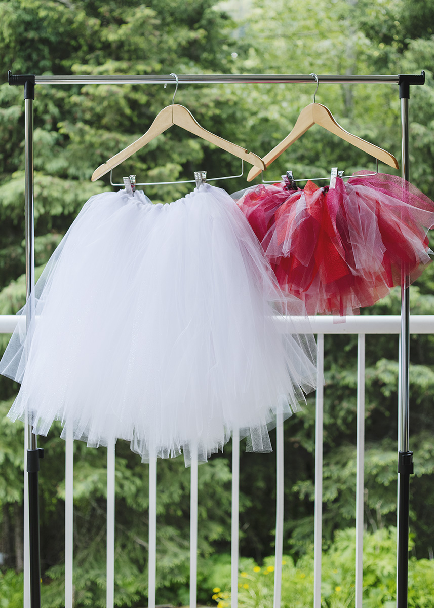 White Tutu with Sparkles - Adult S - L, Red Tutu - 0-3 yrs