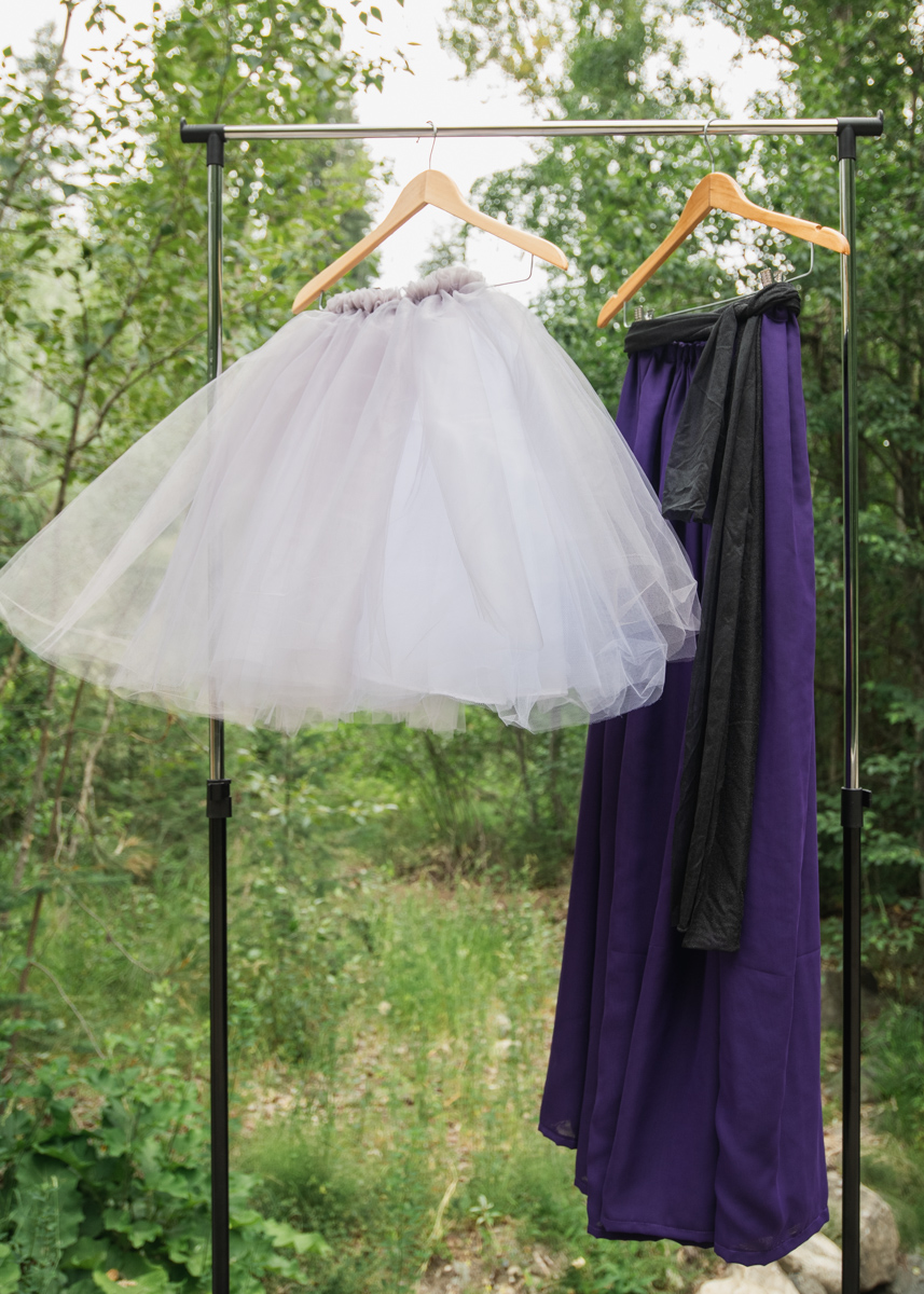 Grey Tutu - 5 - 10 years, Purple Adult skirt - S-L