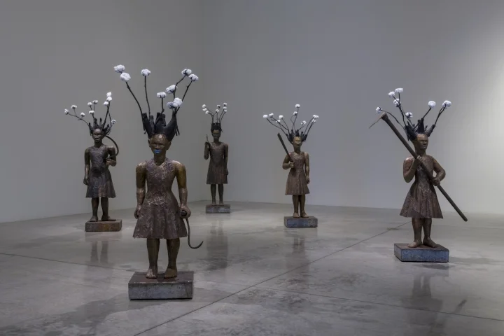 Installation view of Topsy Turvy at LA Louver (image courtesy LA Louver)
