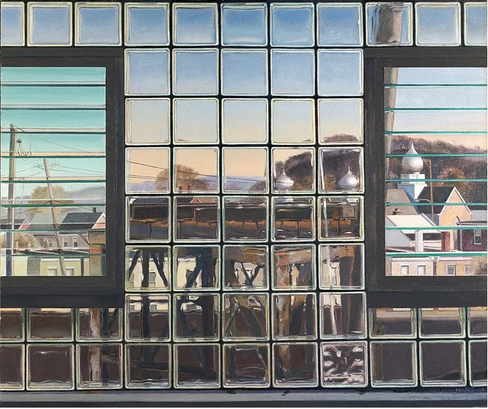 Six O'Clock in Mill Town, 2014, oil on linen, 42 x 50 inches