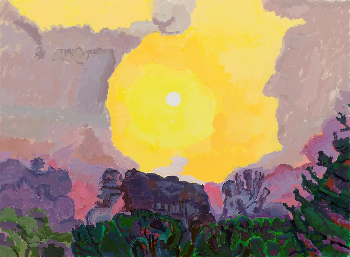 Graham Nickson, NA, White Sun, 2015, Acrylic on Canvas, 44" x 60", Courtesy of The William Louis-Dreyfus Foundation, Inc.