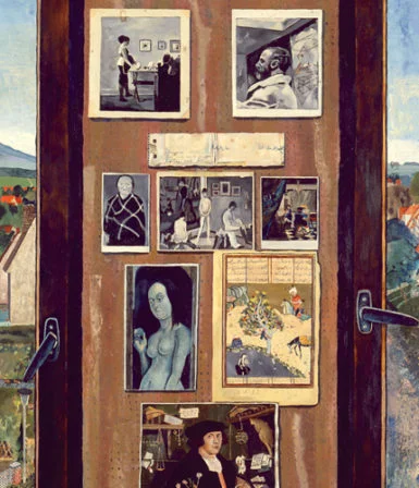 Detail of Simon Dinnerstein’s The Fulbright Triptych , 1971–74. COLLECTION OF THE PALMER MUSEUM OF ART, PENNSYLVANIA STATE UNIVERSITY
