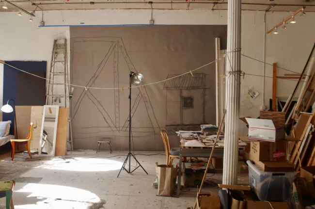 View of Donna Dennis' studio, 2019. Photo by: John Silvis.