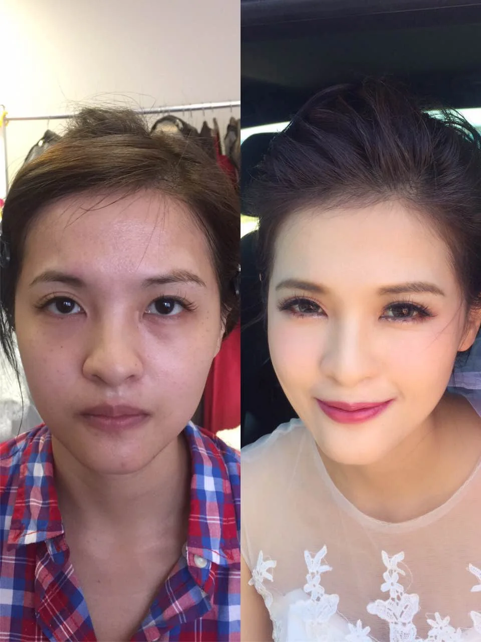 Before & After Makeup by Carol