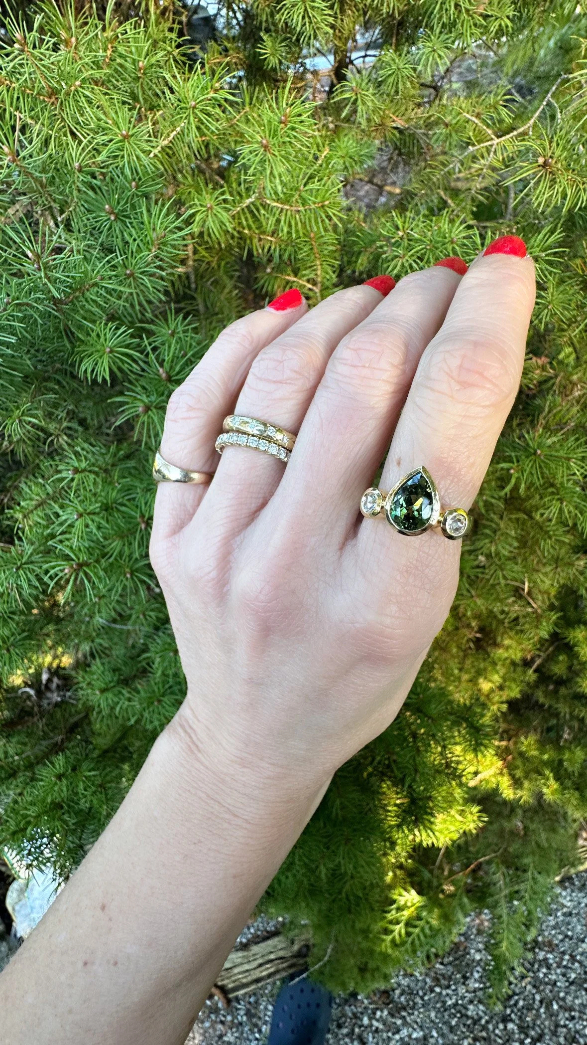 Boho dreams green hand pic 1.JPG