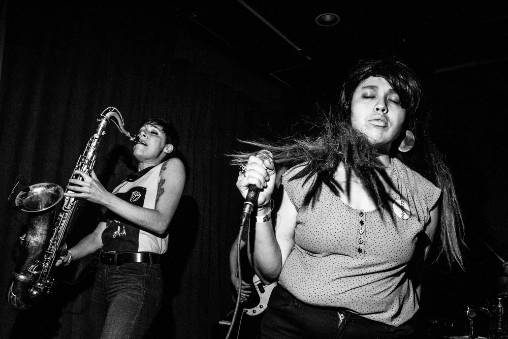Downtown Boys, 5/18/2015, Washington, DC at the Black Cat. Photo by Farrah Skeiky.
